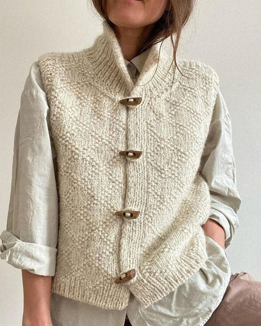 Dulce | Cozy Knit Sleeveless Cardigan