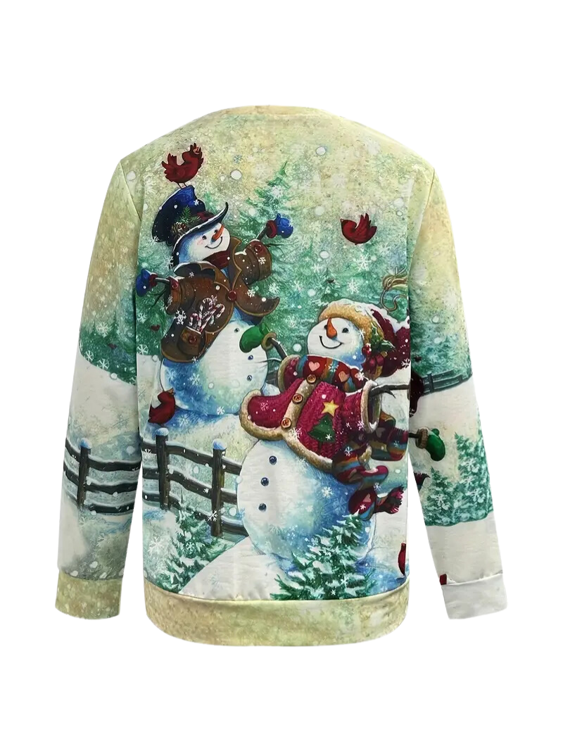 Ava® | Snowman winter Christmas sweater