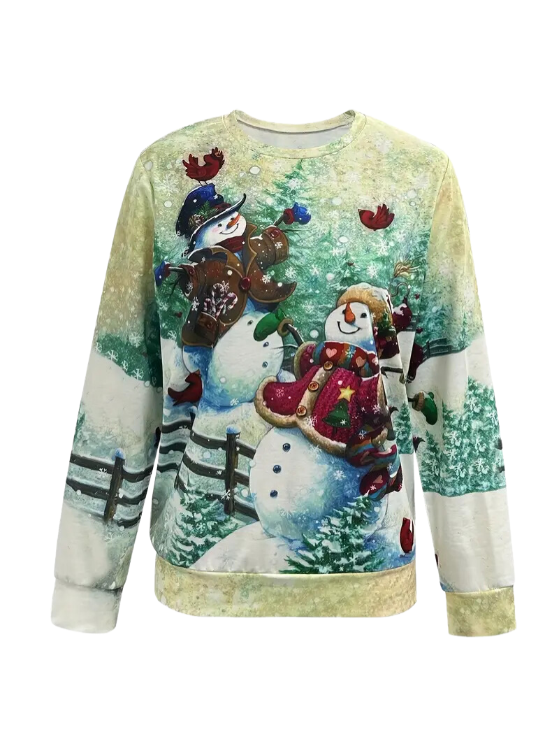 Ava® | Snowman winter Christmas sweater