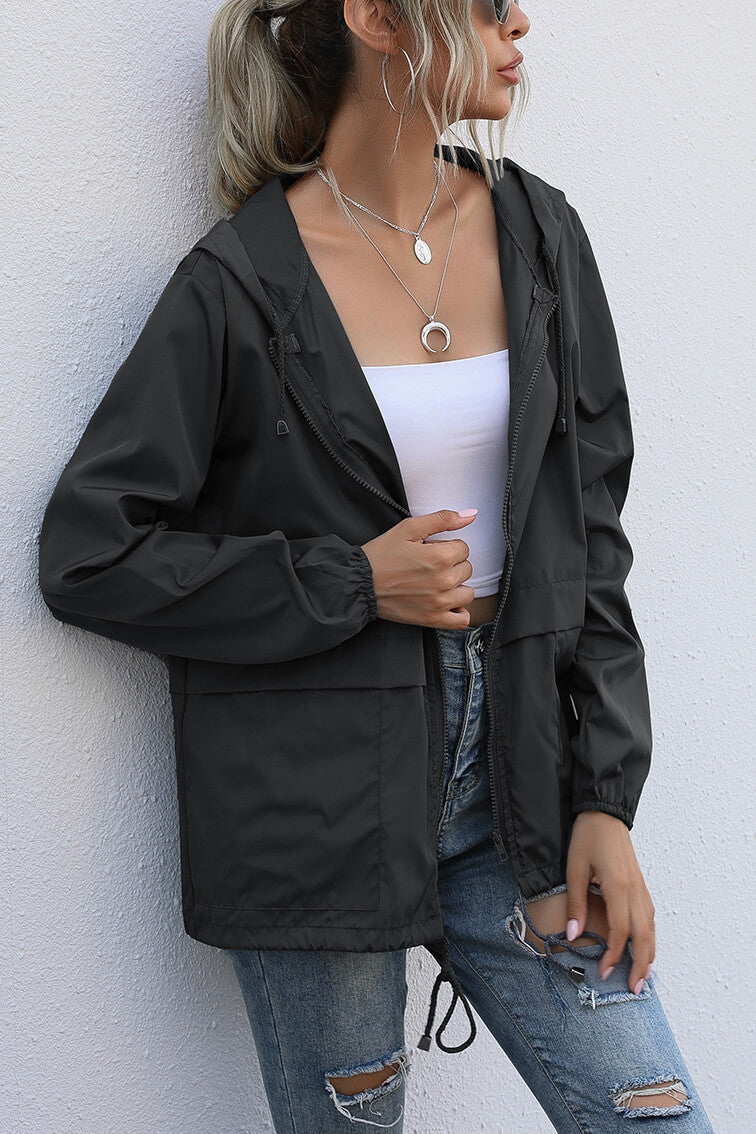 Cecilia® | Windproof sports jacket with hood