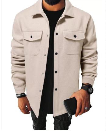 Jenny | Men's Jacket - Wool Blend - Tailored Fit - Notched Lapel - Button Front