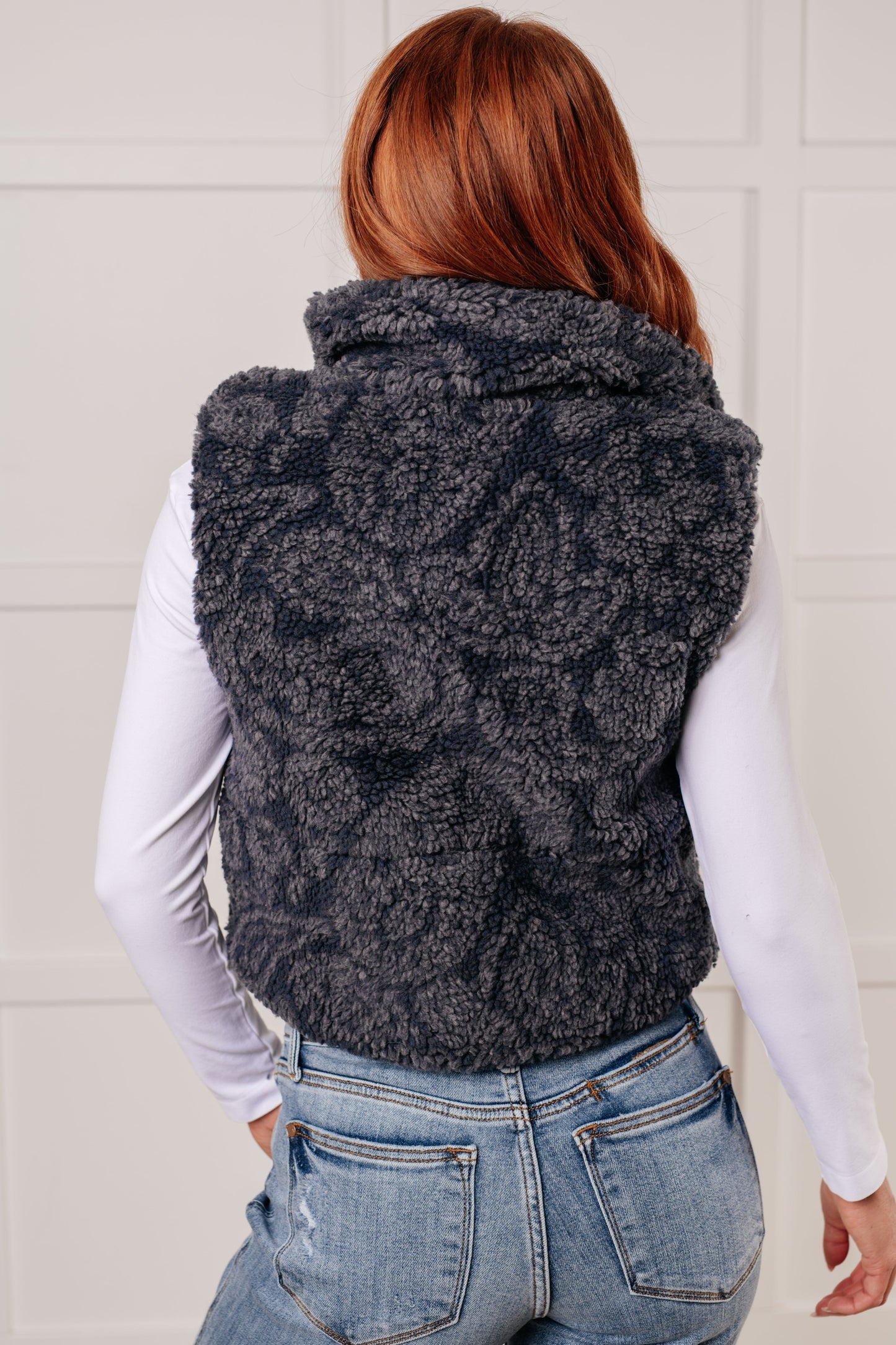 Adoncia | Just another layer of paisley sherpa print vest