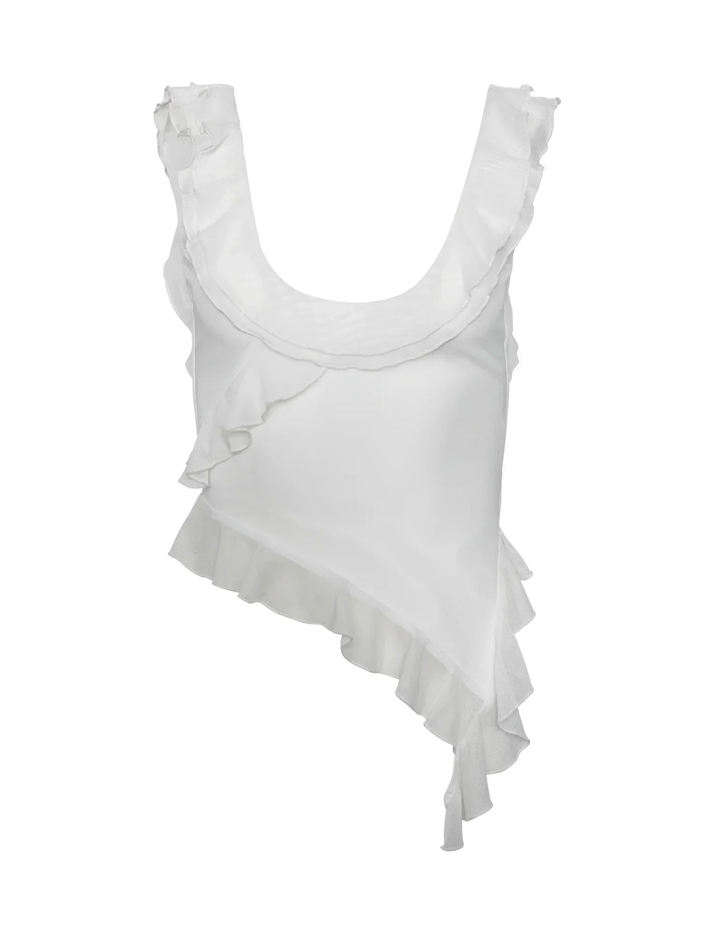 Delia® | Top and skirt with ruffles