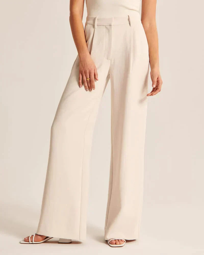 Tessa | Tailored Beige Dress Pants for Effortless Elegance