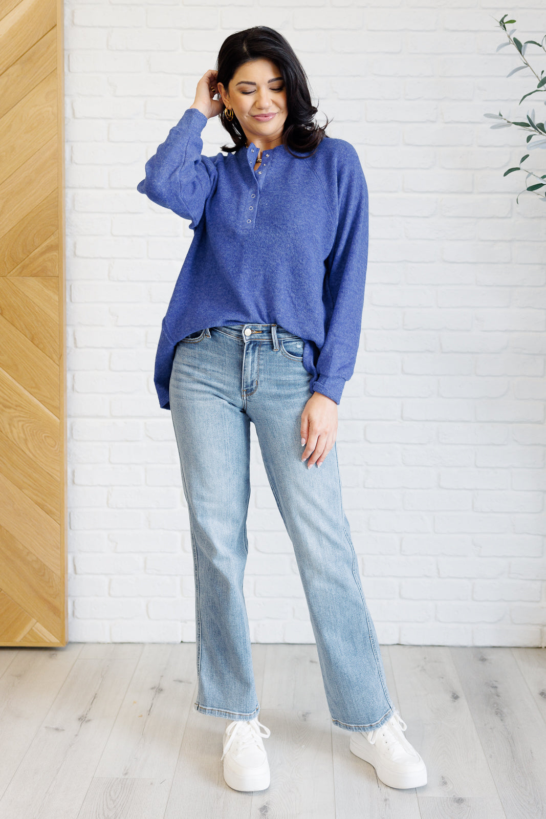 Belén® | Long sleeve t-shirt in bright blue