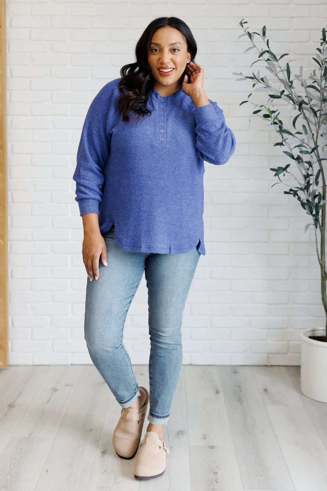 Belén® | Long sleeve t-shirt in bright blue