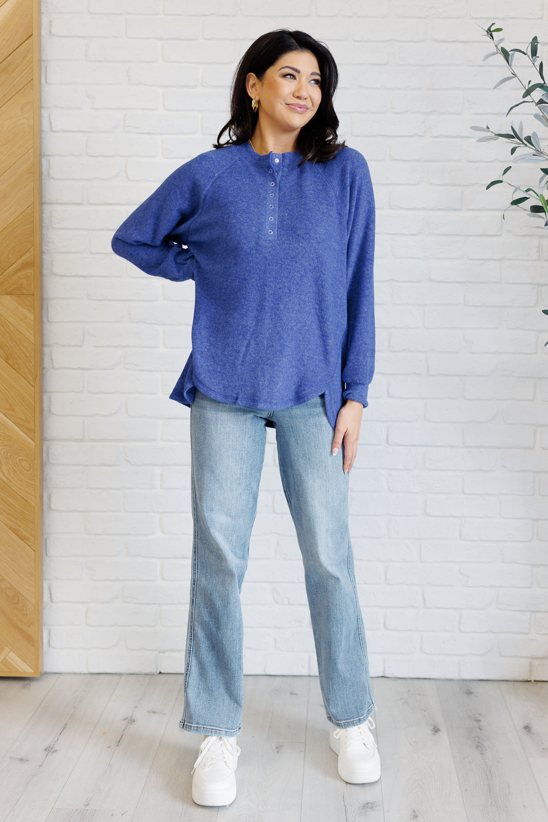 Belén® | Long sleeve t-shirt in bright blue