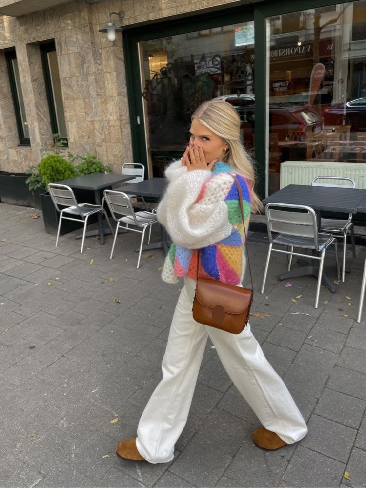 Amelia® | Colorful Patchwork Cardigan