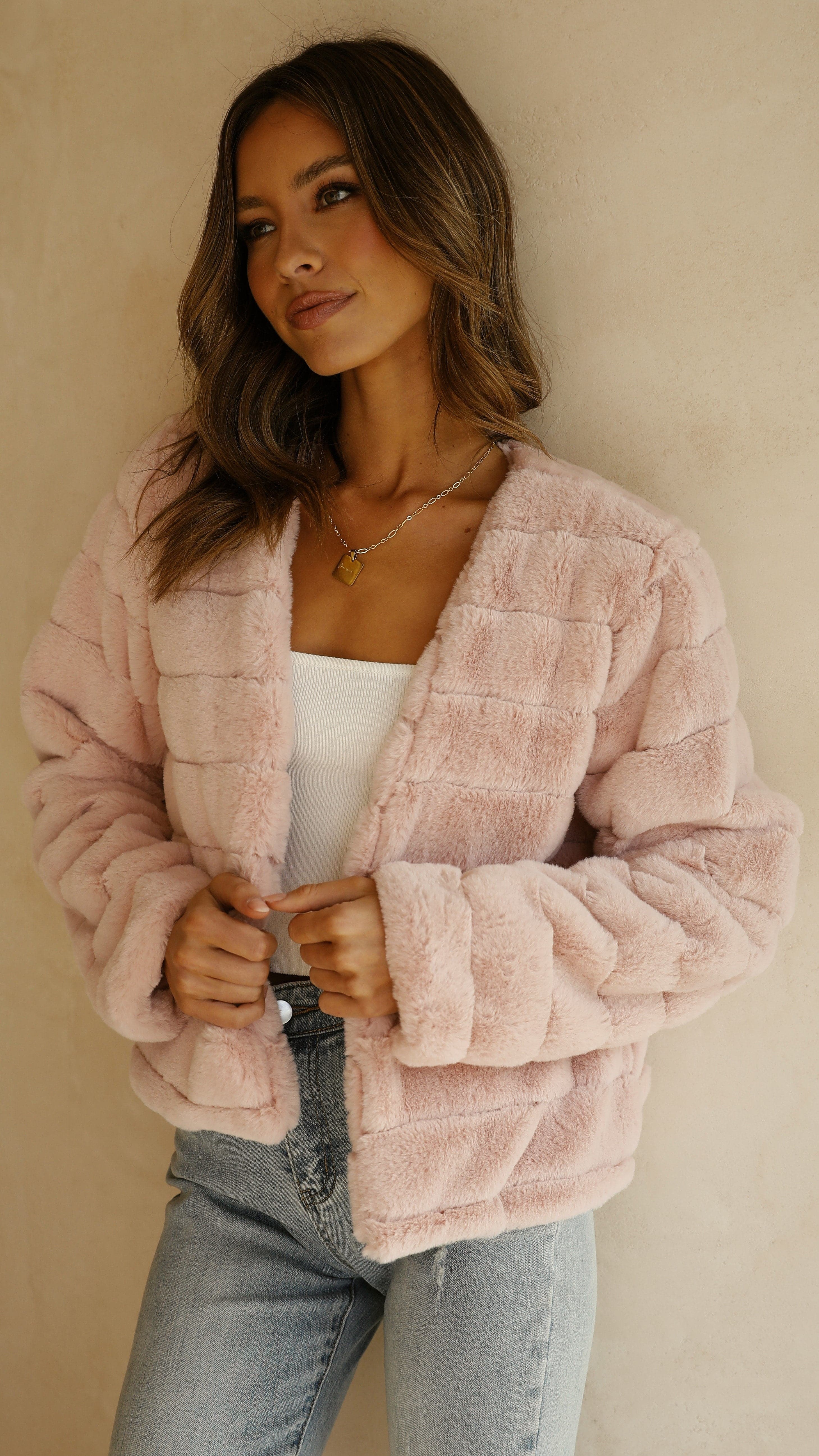 Nancy | Women's Cropped Faux Fur Jacket