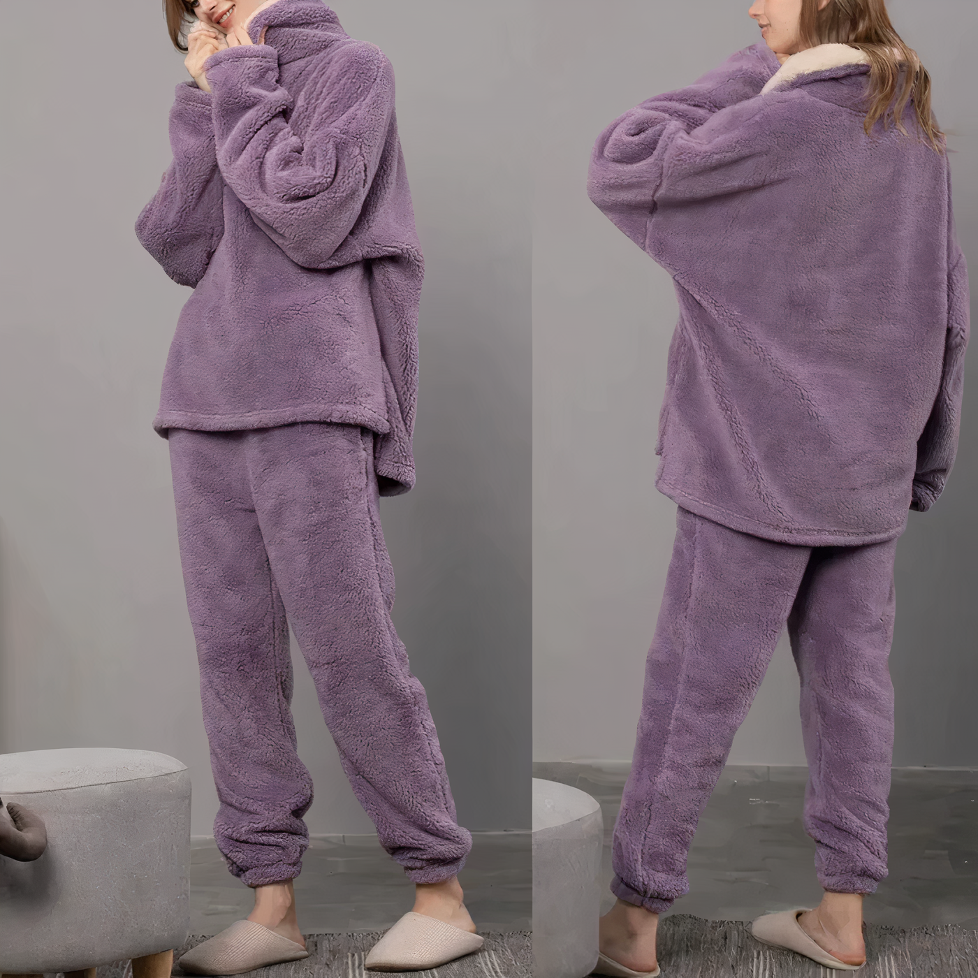 Elizabeth® | Fleece pajama set for women