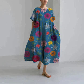 Corisande® | Casual and elegant women's dress with floral print