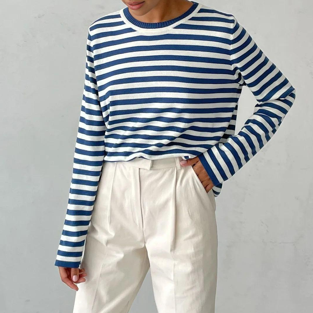 Carmen® | Striped long sleeve blouse for women
