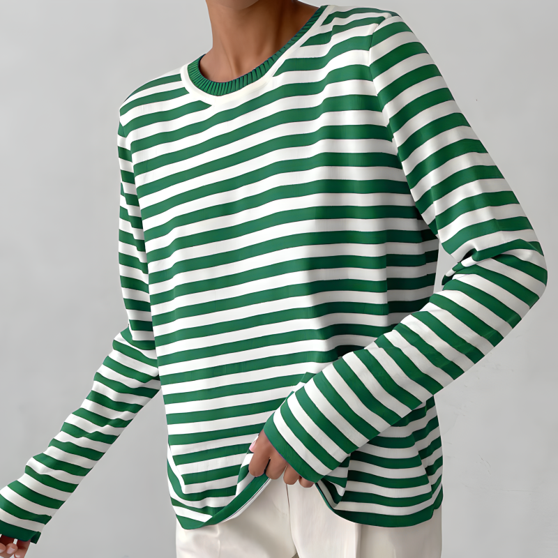Carmen® | Striped long sleeve blouse for women