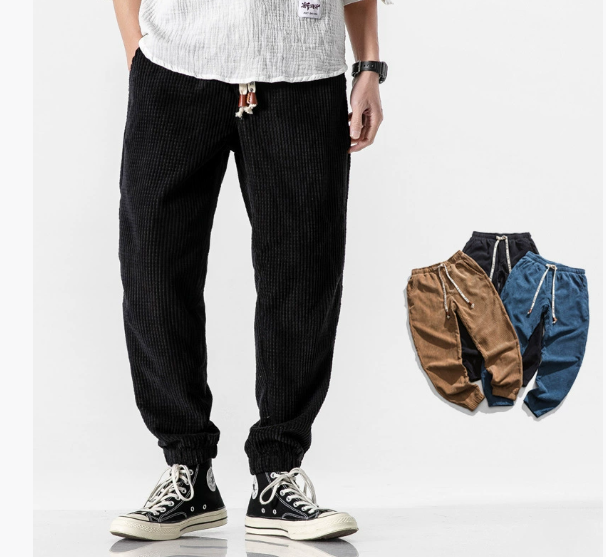 Jason | Corduroy Utility Cargos for Men