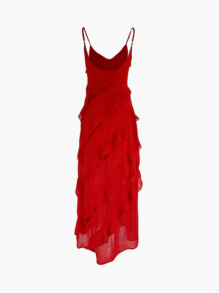 Belinda® | Elegant long dress with ruffles