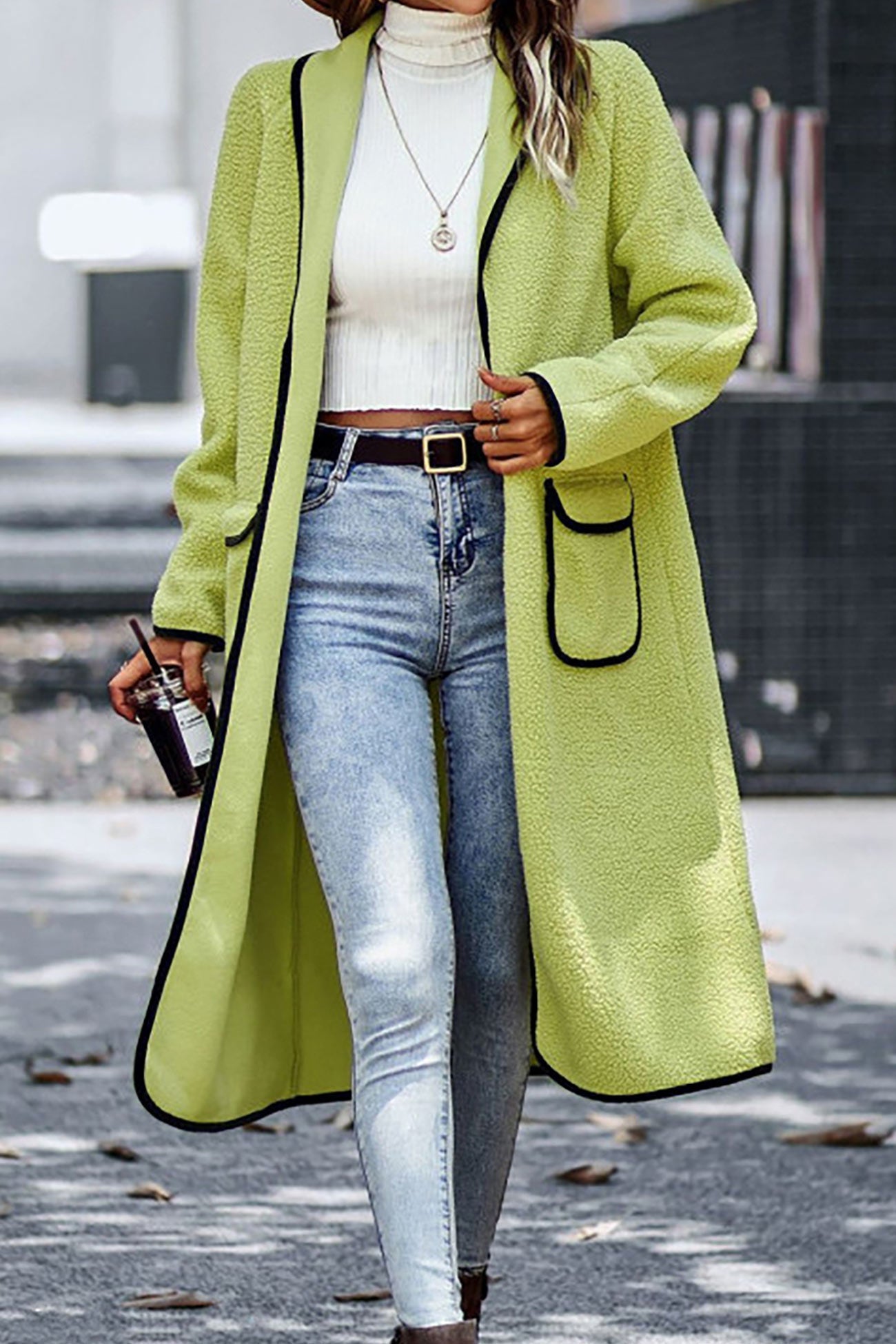 Annelie® | Plush cardigan with lapel pockets