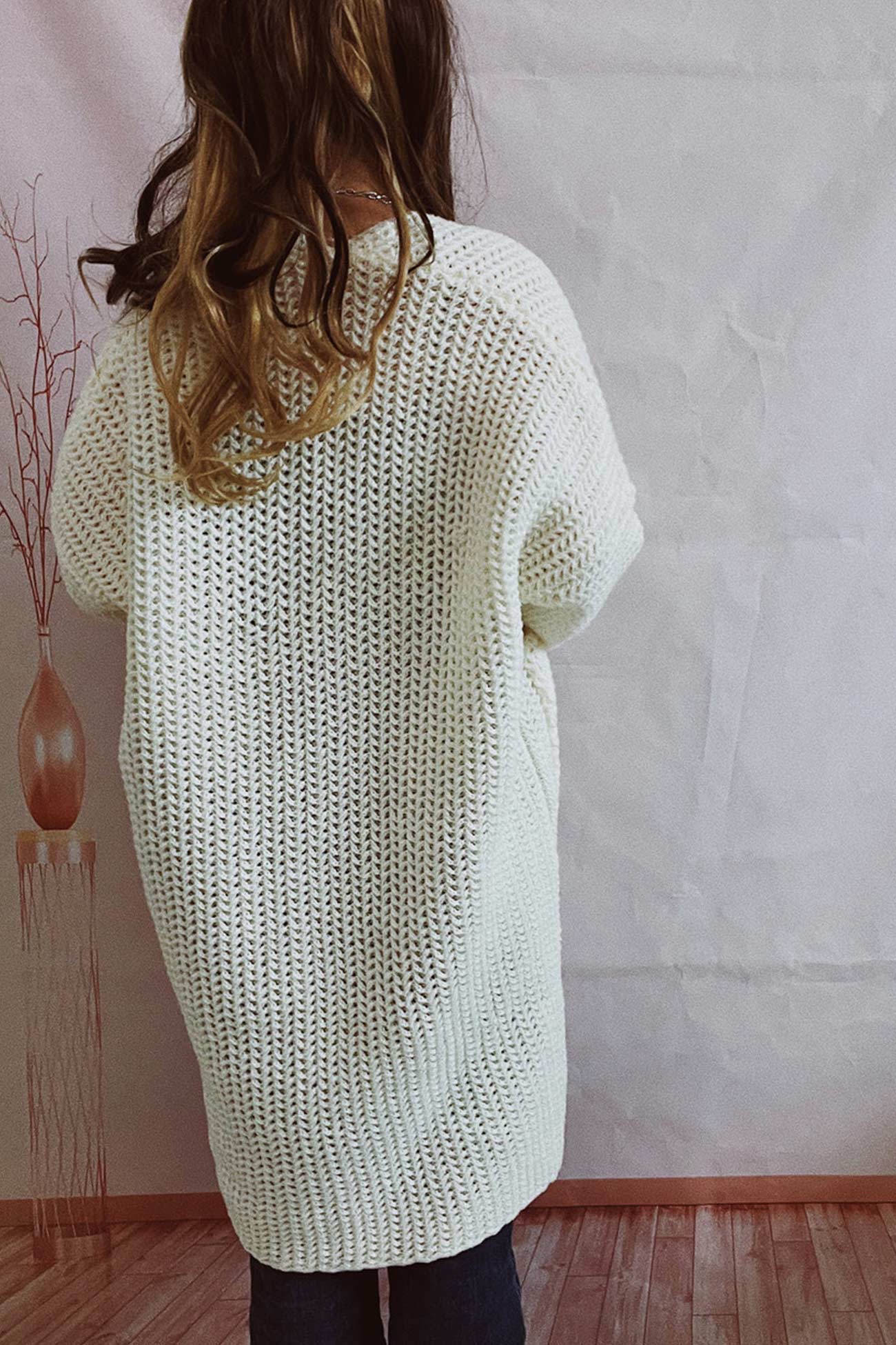 Daniela® | Large Pocket Open Front Cardigan