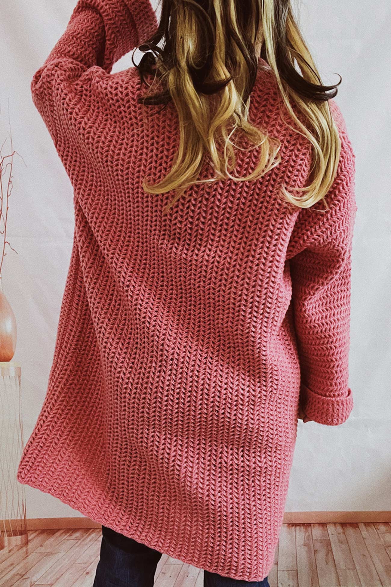 Daniela® | Large Pocket Open Front Cardigan