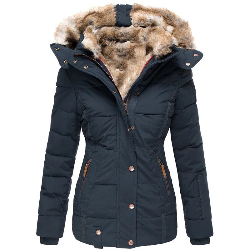 Clara® | Warm winter coat with fur lining
