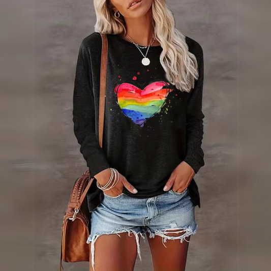 Augusta® | Casual rainbow long sleeve shirt
