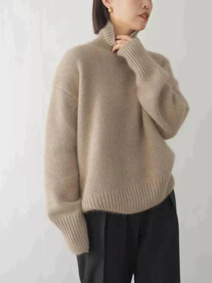 Clara® | Cashmere turtleneck sweater