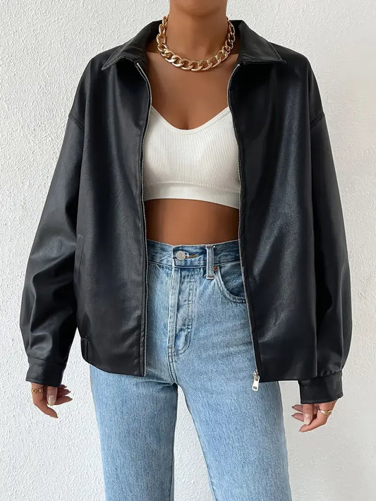 Tatum | Women's Oversized Zip-Up Jacket