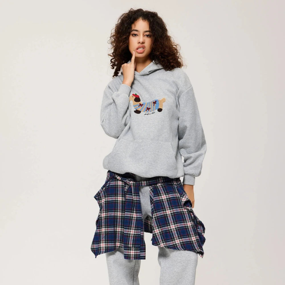 Devon | Women's Oversized Embroidered Graphic Hoodie
