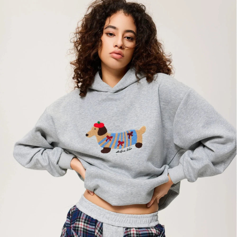 Devon | Women's Oversized Embroidered Graphic Hoodie