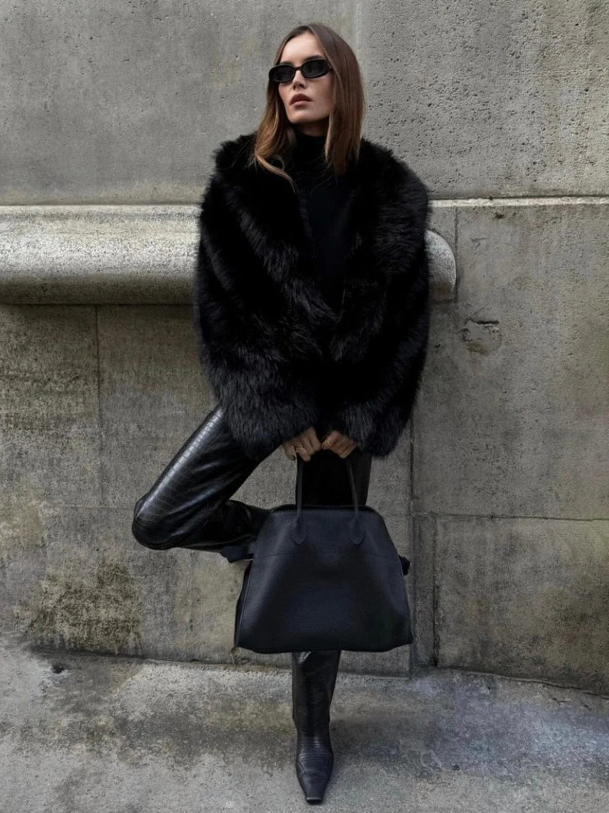 Pamela | Women's Oversized Faux Fur Coat