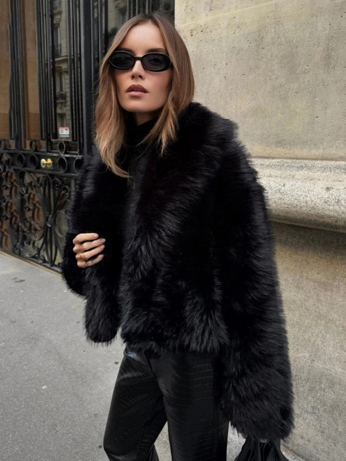 Pamela | Women's Oversized Faux Fur Coat