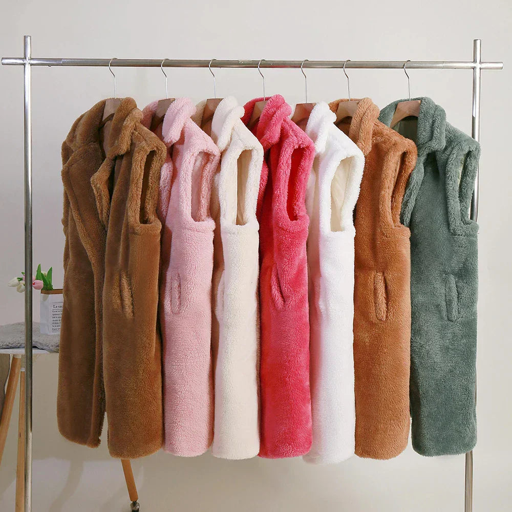 Lola | Women's Sleeveless Long Coat Vest