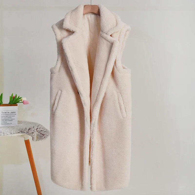 Lola | Women's Sleeveless Long Coat Vest