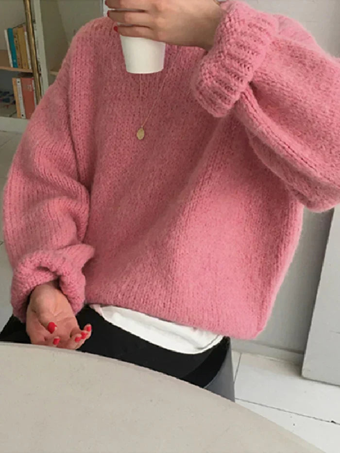 Delia® | handwoven oversized sweater for women