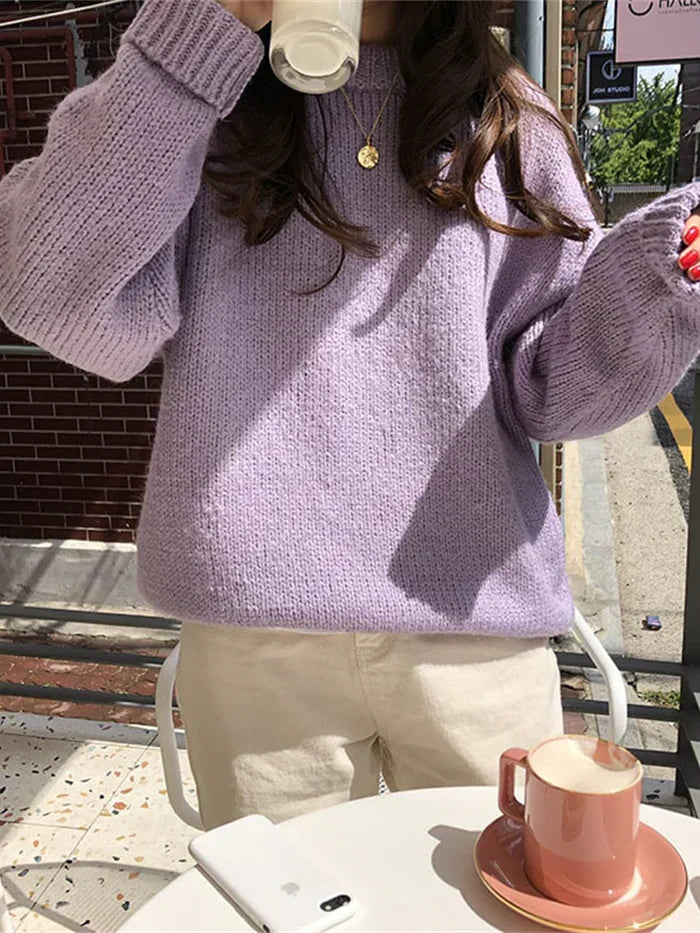 Delia® | handwoven oversized sweater for women