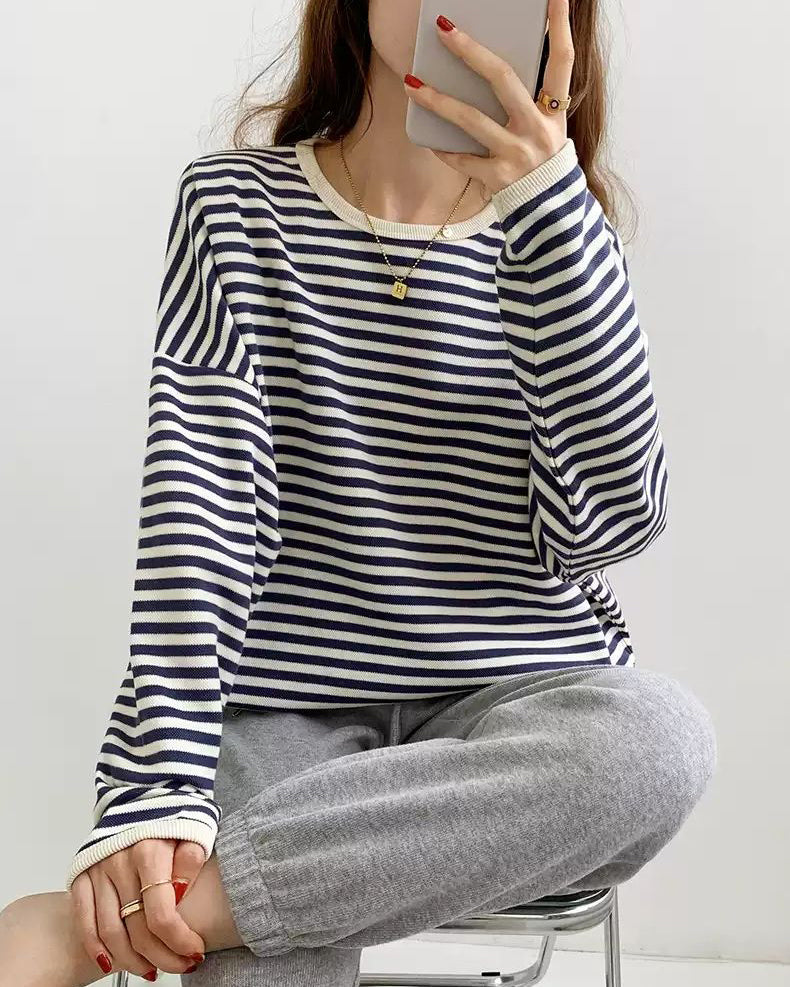 Diana® | Striped sweater blouse “Charlotte”.