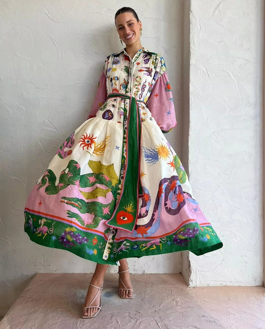 Blythe® | Long printed dress