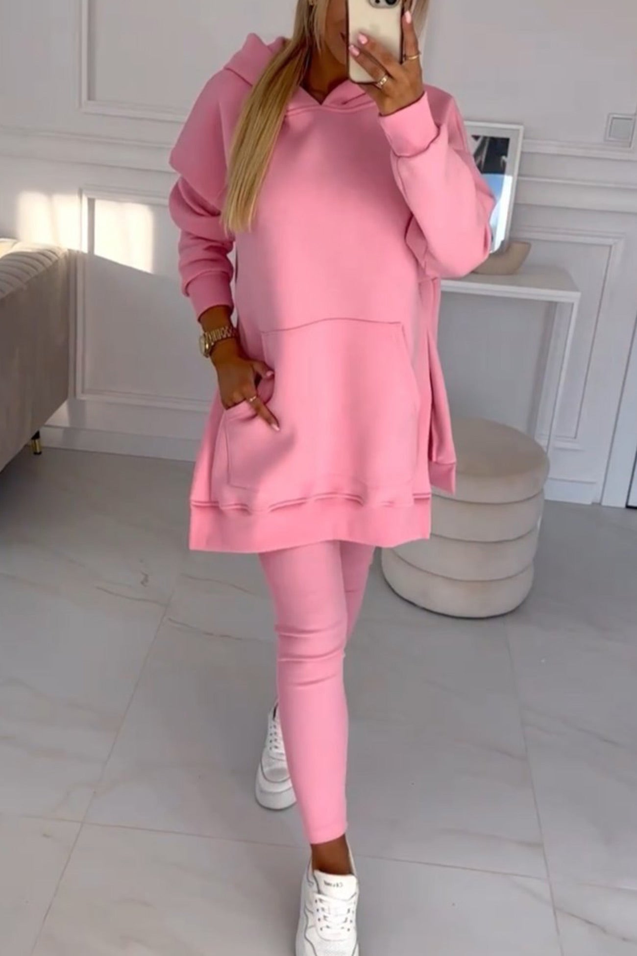 Carla® | Mid-Length Hooded Slit Leggings Suits