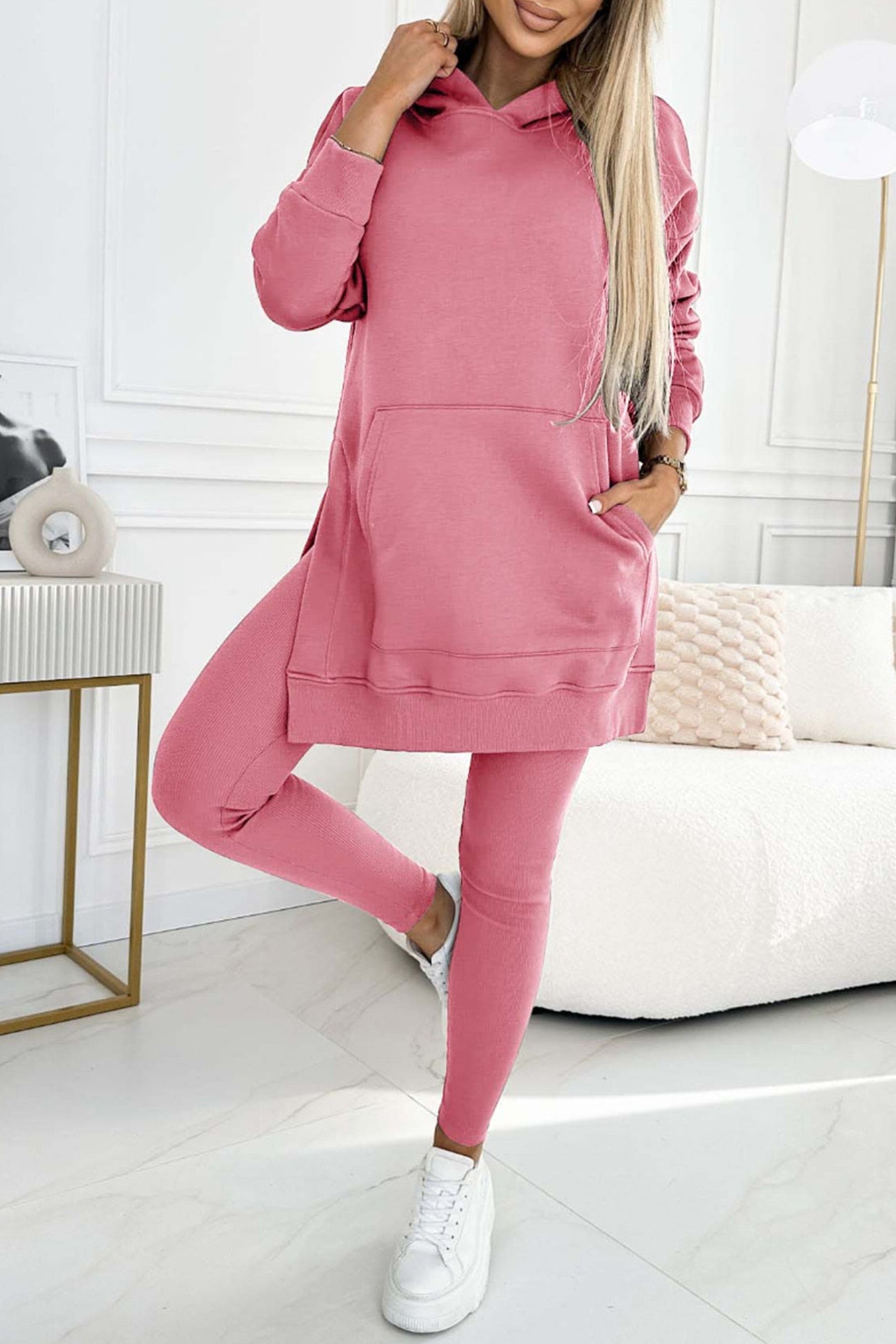 Carla® | Mid-Length Hooded Slit Leggings Suits