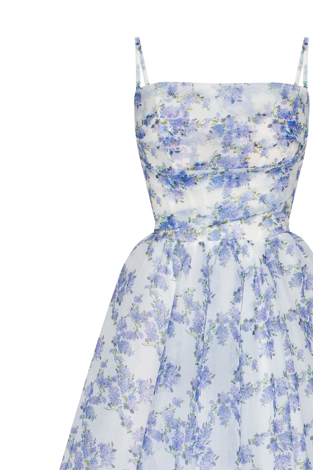 Antonia® | Blue midi dress with thin straps