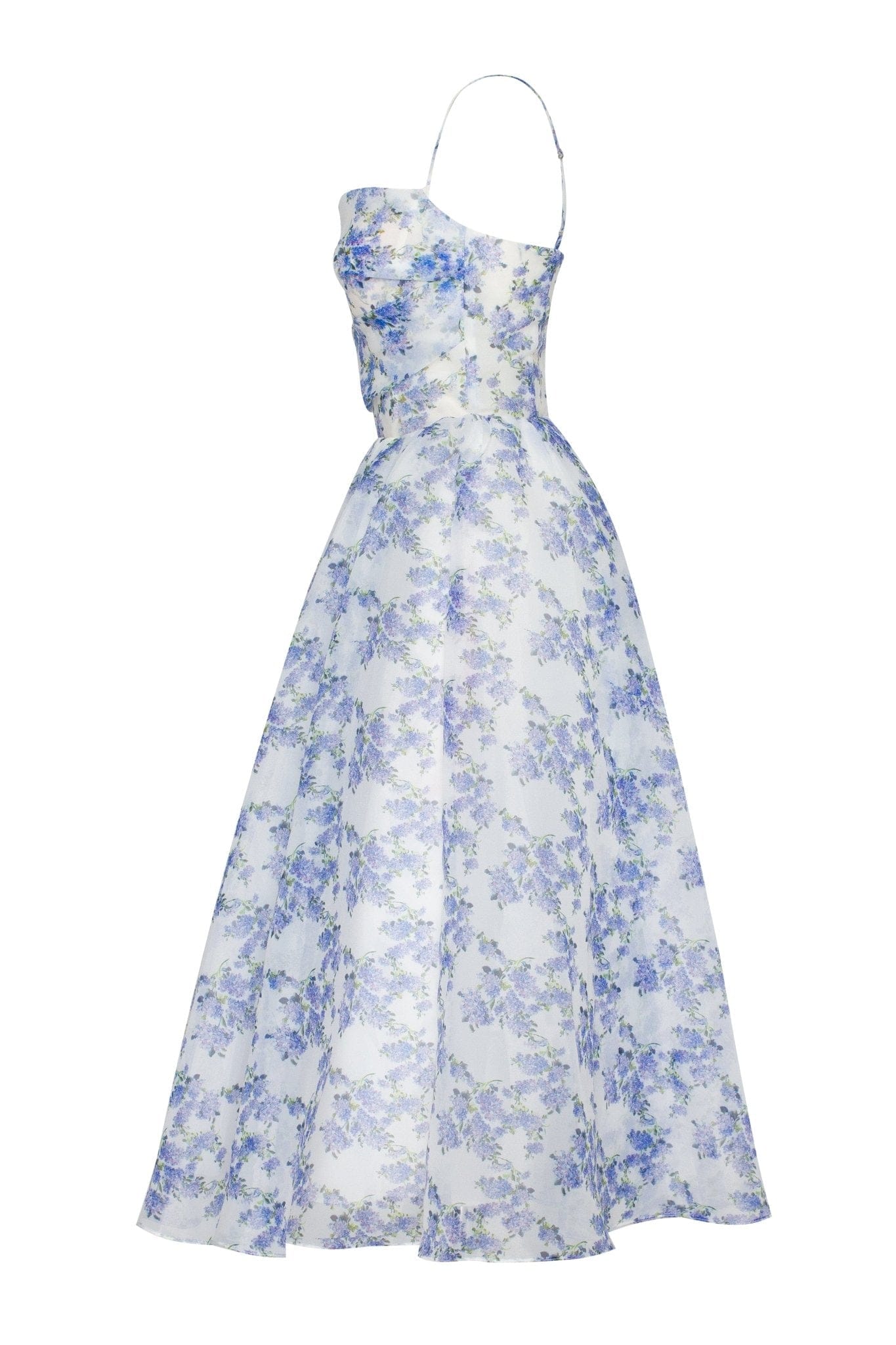 Antonia® | Blue midi dress with thin straps