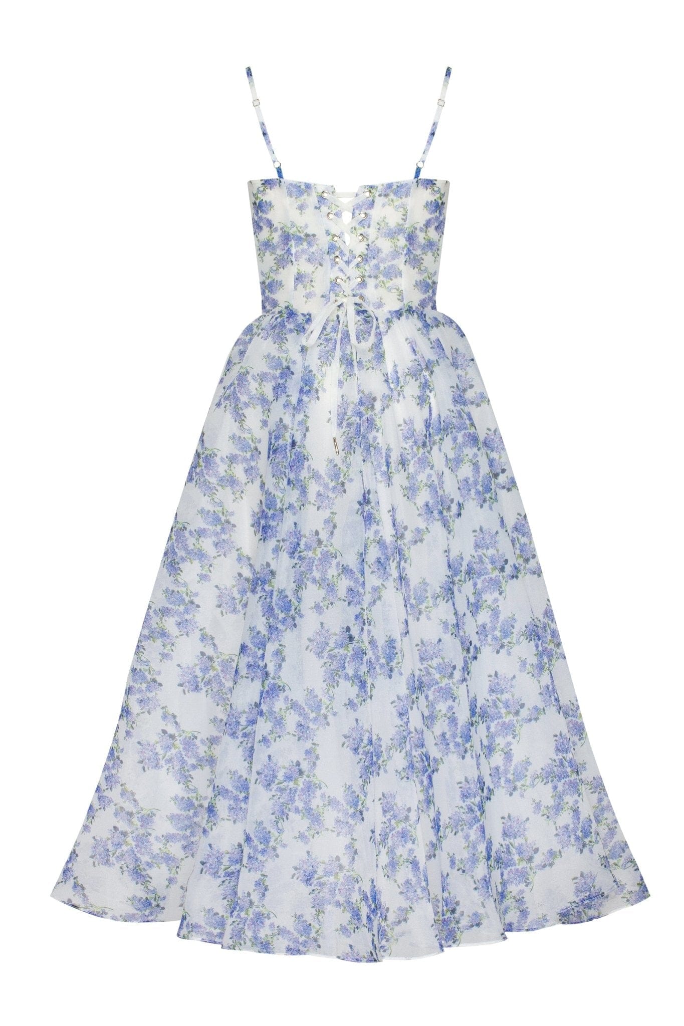 Antonia® | Blue midi dress with thin straps