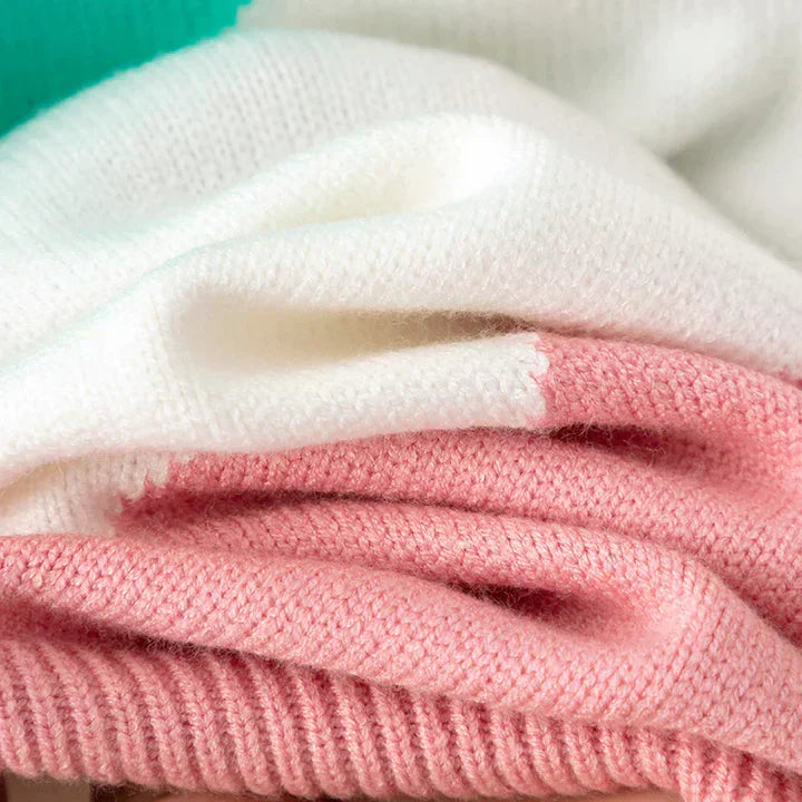 Paige | Colorful Geometric Knit Pullover