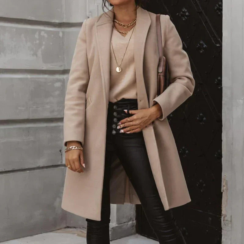 Dalia® | elegant long wool coat for winter