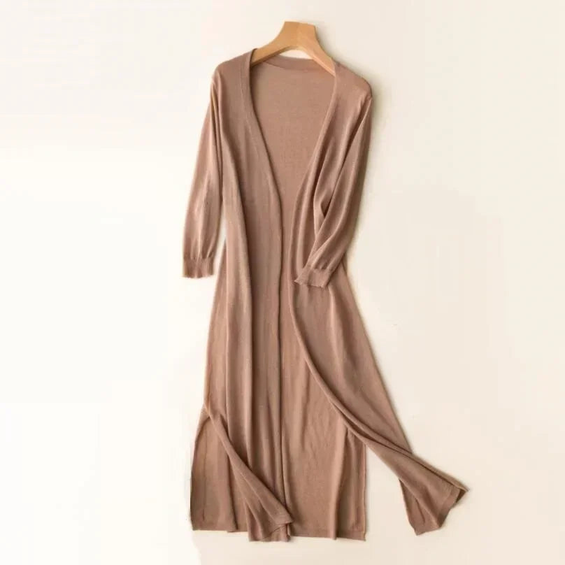 Laura | Women's Long Open Front Cardigan