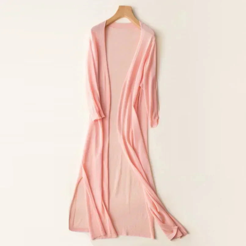 Laura | Women's Long Open Front Cardigan