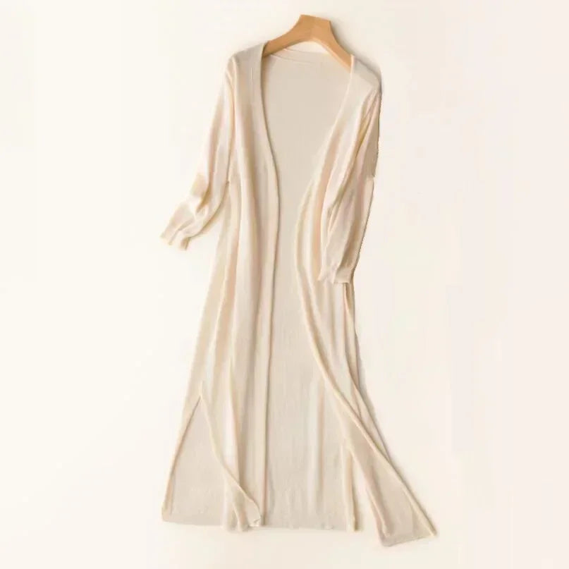 Laura | Women's Long Open Front Cardigan