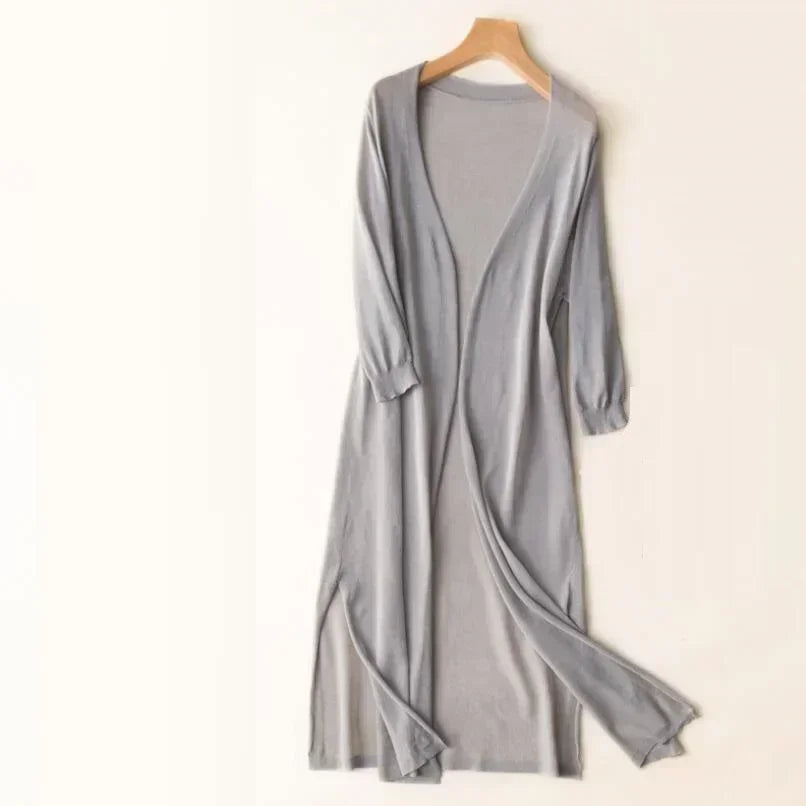 Laura | Women's Long Open Front Cardigan