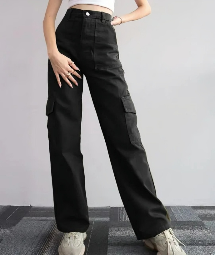 Binnie® | Cargo Pants For Women With High Waist And Wide Legs