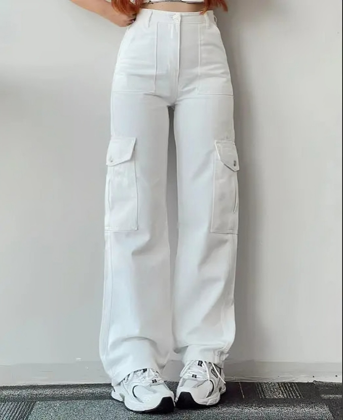 Binnie® | Cargo Pants For Women With High Waist And Wide Legs