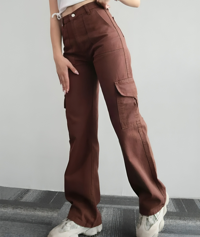 Binnie® | Cargo Pants For Women With High Waist And Wide Legs